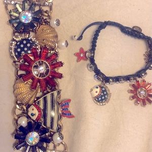 Betsey Johnson “retired” nautical bracekets